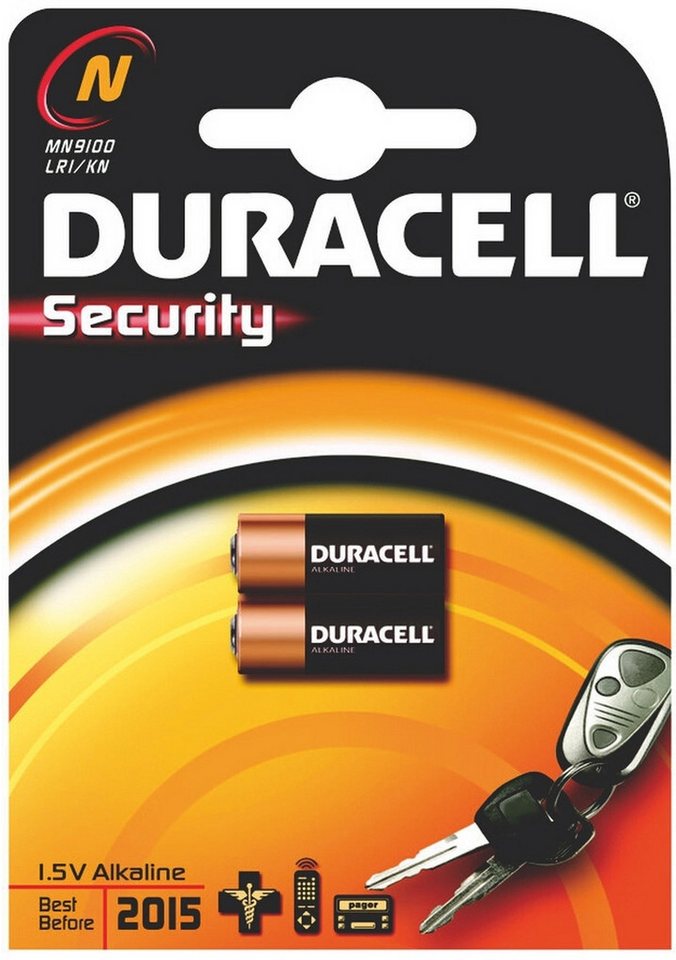 Duracell Sicherheitsbatterie LR1 1,5V 88mAh VE=2 Stück Batterie von Duracell
