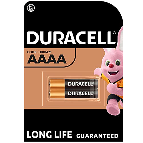 Duracell Specialty Alkaline AAAA Batterie 1,5 V, 2er-Packung (LR8D425) entwickelt für den Einsatz in Digitalstiften, medizinischen Geräten und Stirnlampen von Duracell