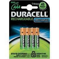 Duracell Stay Charged NiMH HR03 AAA 900MAH Rechargeable Batteries (Pack of 4) von Duracell