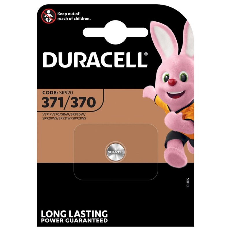 Duracell Uhrenbatterie D371/370 1,55V 40mAh AgO 1er Blister von Duracell