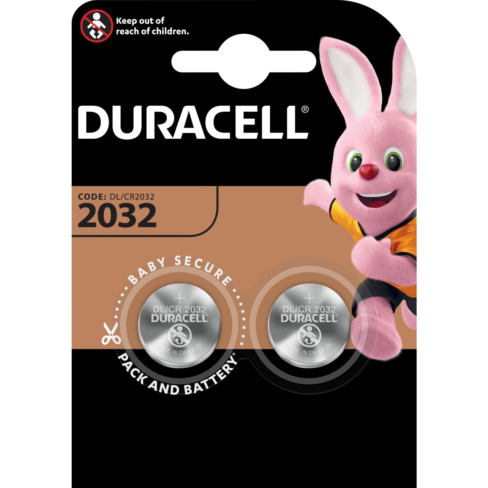 Typ 2032 Lithium Knopfbatterie von Duracell