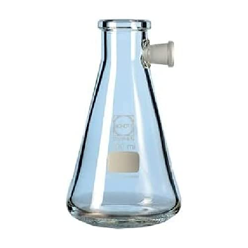 DURAN 21 183 44 Saugflasche miT SEITEnTubus, Erlenmeyerform, 500ml Inhalt, 10 Stück von Duran
