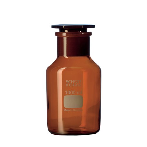 DURAN 21 188 24 Standflasche, Weithals mit Normschliff und NS-Glasstopfen, Braun, 29/22 NS Hals, 100ml Inhalt, 10 Stück DURAN 21 188 24 Standflasche, Weithals mit Normschliff und NS-Glasstopfen, Braun, 29/22 NS Hals, 100ml Inhalt, 10 Stück von DURAN