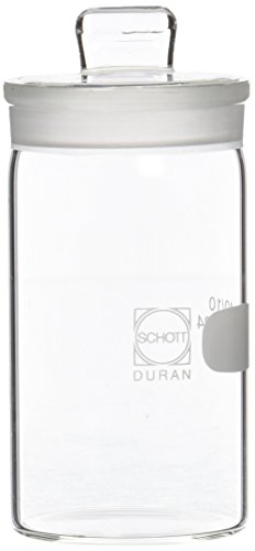 DURAN 24 211 24 Wägeglas mit eingeschliffenem Deckel, Hohe Form, 70ml Inhalt, 10 Stück von DURAN