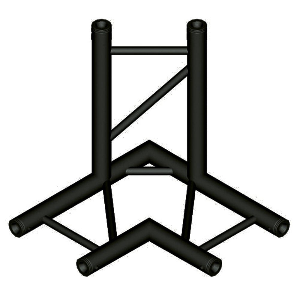 Duratruss DT 32/2-C31H-LD90 black 90° 3-Way Coupler von Duratruss