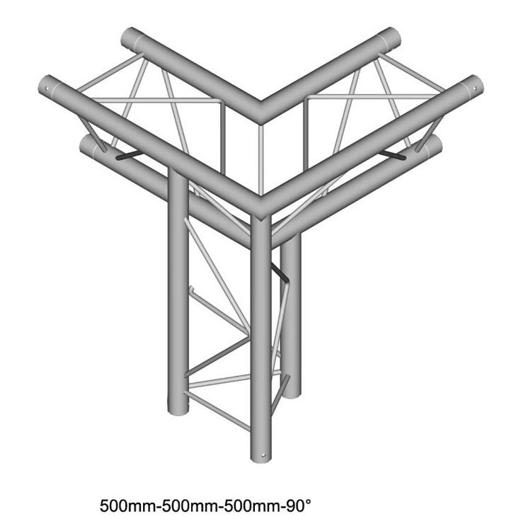 Duratruss DT23-C33-LD DT 12-C33-LD 3-Weg Traverse Apex rechts unten von Duratruss