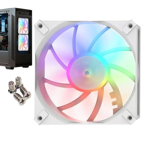 PC -Lüfter - Computer Cooling Lüfter | RGB Silent Slim CPU Kühlerkühler für Home Workplace Game PC Build, Luftstromoptimierungswerkzeug PC -Lüfter - Computer Cooling Lüfter | RGB Silent Slim CPU Kühlerkühler für Home Workplace Game PC Build, Luftstromoptimierungswerkzeug von Duroecsain