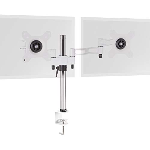 Duronic DM352 WE Monitorarm | Monitor Halterung 2 Bildschirme bis 27" Zoll | LCD LED Display Ständer bis 8 kg | Höhenverstellbar | Neigbar -15° bis +15° | Drehbar 360° | Monitorhalterung 2fach Arm Duronic DM352 WE Monitorarm | Monitor Halterung 2 Bildschirme bis 27" Zoll | LCD LED Display Ständer bis 8 kg | Höhenverstellbar | Neigbar -15° bis +15° | Drehbar 360° | Monitorhalterung 2fach Arm von Duronic