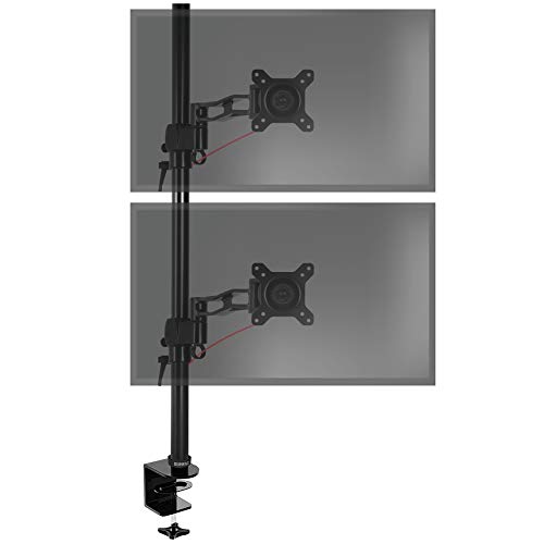 Duronic DM35V2X2 Arm für 2 Computermonitore mit Verlängerung | Vertikale Dual-Monitor-Halterung mit Gelenk, ergonomisch, für Schreibtisch, VESA 75 100, Höhe verstellbar, drehbar, neigbar, schwenkbar Duronic DM35V2X2 Arm für 2 Computermonitore mit Verlängerung | Vertikale Dual-Monitor-Halterung mit Gelenk, ergonomisch, für Schreibtisch, VESA 75 100, Höhe verstellbar, drehbar, neigbar, schwenkbar von Duronic
