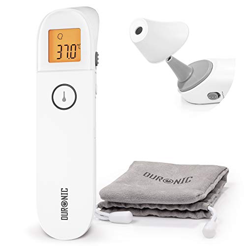 Duronic IRT3W 3 in 1 Infrarot-Thermometer | Strinthermometer kontaktlos | Digitale Fiebermessung | Für Babys, Kinder, Erwachsene und Gegenstände | Einfache Bedienung und genaues Ergebnis von Duronic