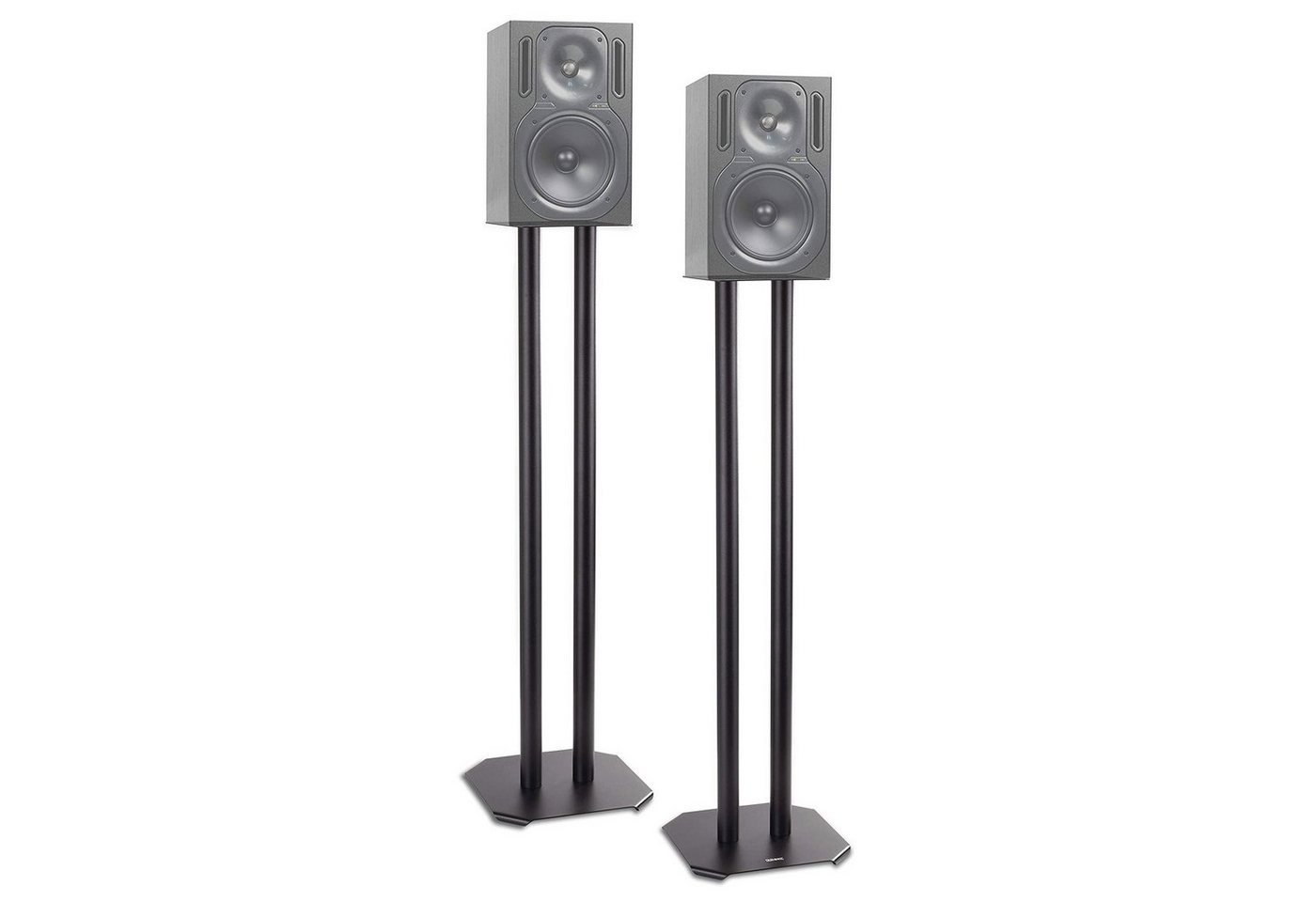 Duronic Lautsprecherständer, (SPS1022 80 Lautsprecherständer, 80 cm hoher Ständer für Lautsprecher und Boxen bis 5 kg, 2er-Set Universal Boxenständer aus Metall, HiFi Monitor Stative, Heimkino Surround Sound) von Duronic