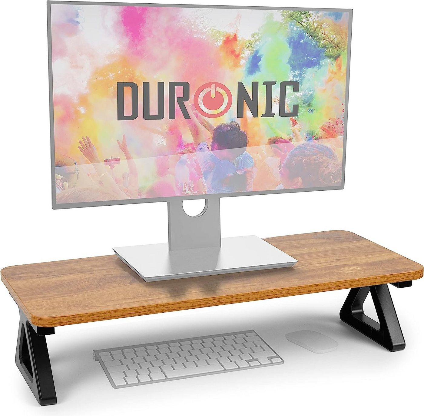 Duronic Monitorständer, (DM06-1 AO Monitorständer, 62 x 30 cm Fläche, Bis 10kg, 15 cm Höhe) von Duronic