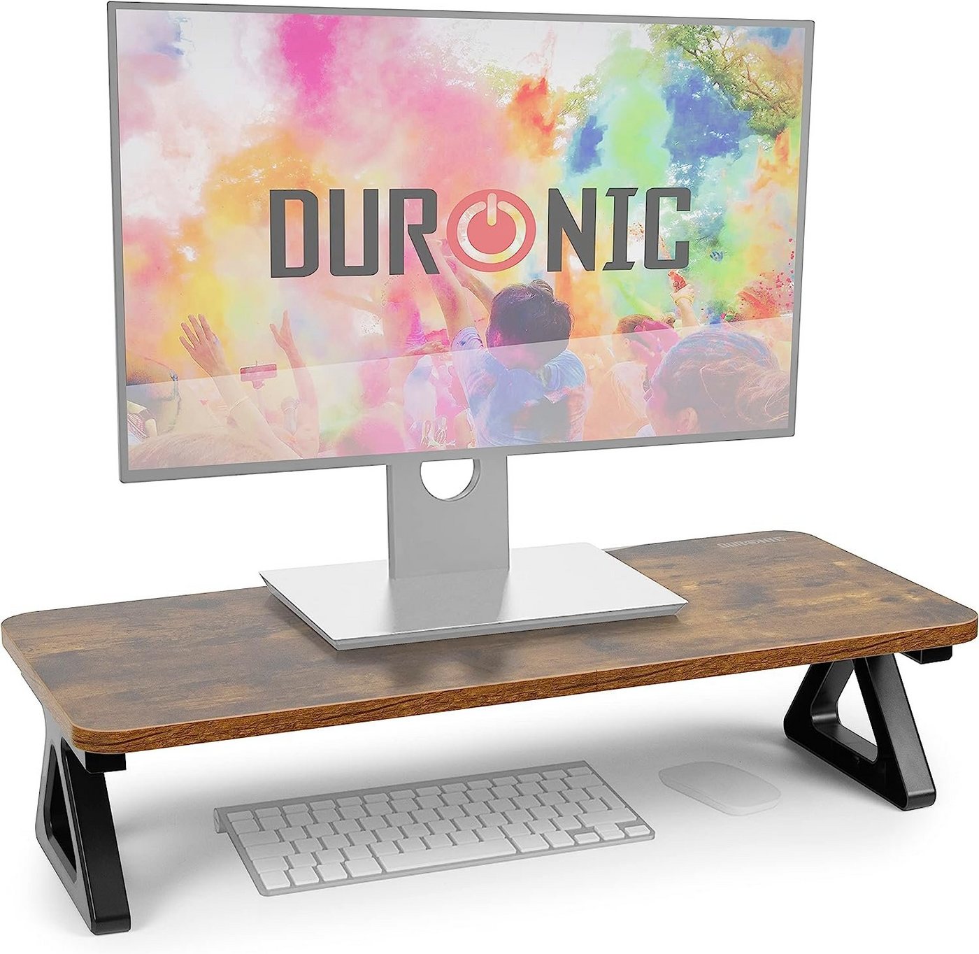 Duronic Monitorständer, (DM06-1 AW Monitorständer, 62 x 30 cm Fläche, Bis 10kg, 15 cm Höhe) von Duronic