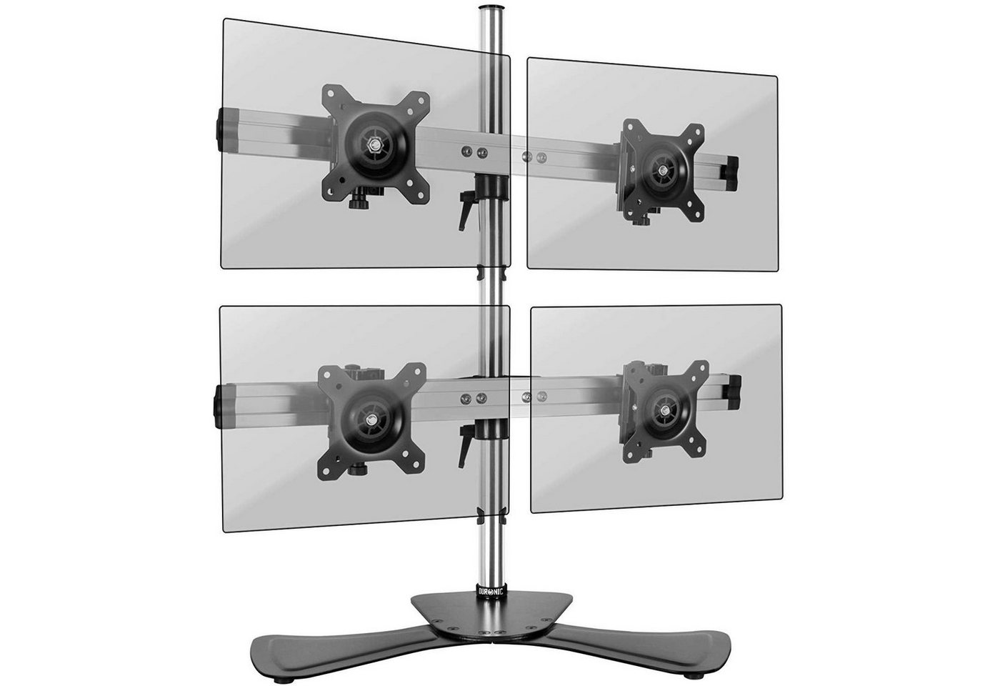 Duronic Monitorständer, (DM754 Monitorhalterung, Tischhalterung, Standfuß, Monitorständer für einen LCD, LED Computer Bildschirm, Fernsehgerät mit Neig, Schwenk und Rotierfunktion) von Duronic