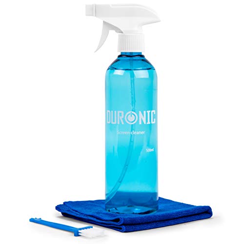 Duronic SCK103 Reinigungsset für Bildschirme, 500 ml | LED, LCD, TFT, Plasma, OLED | Lösung für Smartphone, Tablet, Computer, Fernseher | Mikrofasertuch und Bürste Duronic SCK103 Reinigungsset für Bildschirme, 500 ml | LED, LCD, TFT, Plasma, OLED | Lösung für Smartphone, Tablet, Computer, Fernseher | Mikrofasertuch und Bürste von Duronic