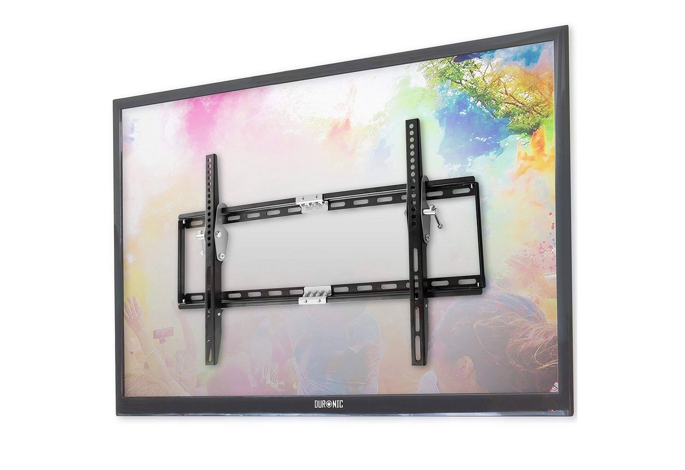 Duronic TV-Wandhalterung, (TVB777 Wandhalterung, Fernseher bis 60 Zoll, 40 kg Belastbarkeit, VESA 600 x 400, 400 x 400, Neigbar TV Halterung, Plasma LED OLED LCD Fernsehhalterung, Monitor Flach und Curved)" von Duronic