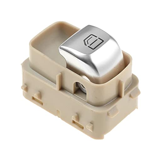 Dusibulv Fensterheber Beifahrerseite Auto Fensterheber Schalter Regler Lifter Taste Für C-Klasse W205 S205 X253 C253 2059051513 Schalter(Beige) von Dusibulv