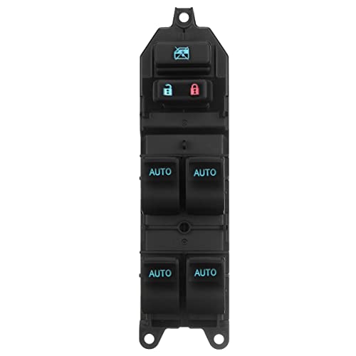 Fensterheber Automatisch Fensterheberschalter Beifahrer-Hintergrundbeleuchtung Eisblau Linksverkehr Für RAV4 4 Für Camry Für Corolla Für Auris Schalter(1 UK) von Dusibulv