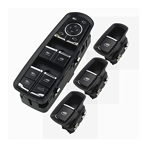 Fensterheber Für Porsche Für Panamera Für Cayenne Für Power Beifahrer Fahrer Fenstersteuerung Schalter Taste Konsole 2010-2018 Autozubehör Schalter(SET 2) von Dusibulv