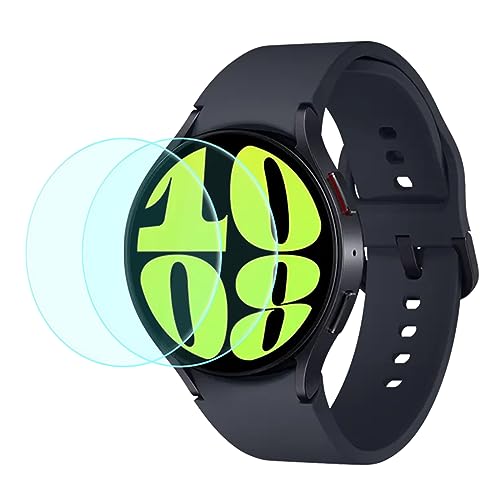 Duttek [2er-Pack] Kompatibler Galaxy Watch 6 44mm Displayschutzfolie, [Blasenfrei] [Kratzfest] 9H Härte gehärtetes Glas Schutzfolie für Samsung Galaxy Watch 6/5(44mm) Smartwatch von Duttek