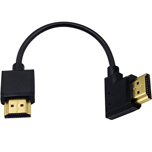 Duttek 4K HDMI Kabel, HDMI zu HDMI Kabel, extrem dünn, HDMI Stecker auf Stecker, Verlängerungskabel für 3D und 4K Ultra HD TV Stick HDMI 2.0 Kabel, 0,15 m von Duttek