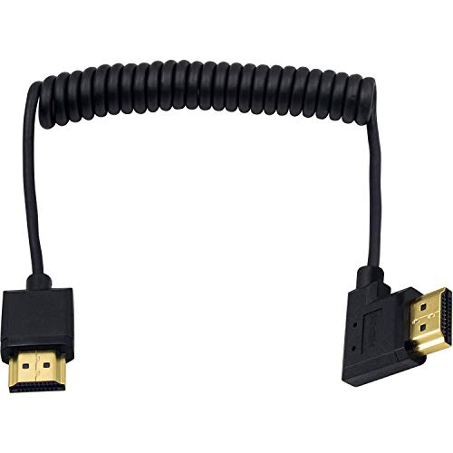 Duttek 4K HDMI Kabel, HDMI zu HDMI Kabel, extrem dünnes HDMI Stecker auf Stecker, Extender, Spiralkabel für 3D und 4K Ultra HD TV Stick HDMI 2.0 Kabel-Verlängerungskonverter (HDMI Extender) (1,2 m) von Duttek