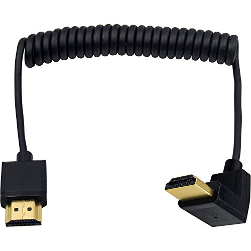 Duttek 4K HDMI Kabel, HDMI zu HDMI Kabel, extrem dünnes HDMI Stecker auf Stecker, Extender, Spiralkabel für 3D und 4K Ultra HD TV Stick HDMI 2.0 Kabel Verlängerungskonverter (HDMI Extender) (1,2 m) von Duttek