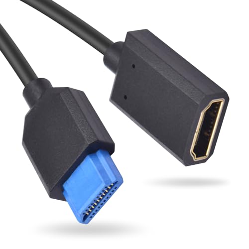 Duttek 8K HDMI to HDMI Cable 30CM,HDMI 2.1 male to female cable,48Gbps HDMI Cable support 8K @60Hz, ARC, HDR, VRR, Compatible with TV, Blu-Ray, PS4/5, Xbox, Projector, PC, Laptop von Duttek