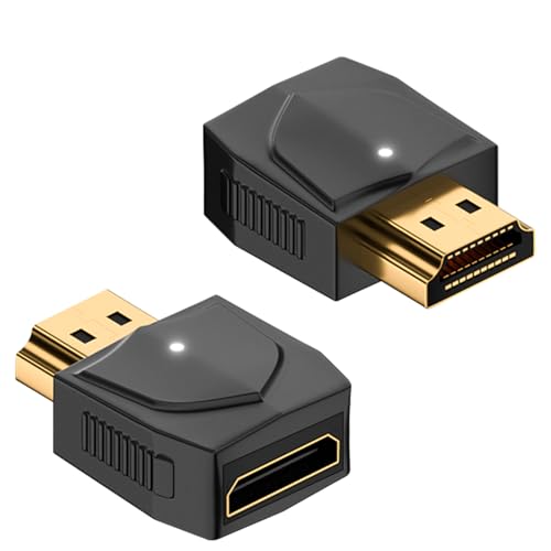 Duttek 8K HDMI to Mini HDMI Adapter, HDMI2.1 Stecker auf Mini HDMI Buchse Adapter, 48Gbps Mini HDMI zu HDMI Unterstützung Dynamisches HDR für 8K@60Hz für Fernseher, PS5, Laptops, Monitore (2 Pack) von Duttek