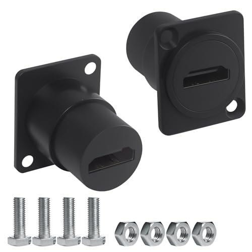 Duttek HDMI-Buchse auf Buchse, 18 Gbit/s 4K HDR Durchgangs-Koppler für AV-Geräte und Heimkino, Marine, verschraubtes, wasserdichtes Design, 2 Stück Duttek HDMI-Buchse auf Buchse, 18 Gbit/s 4K HDR Durchgangs-Koppler für AV-Geräte und Heimkino, Marine, verschraubtes, wasserdichtes Design, 2 Stück von Duttek