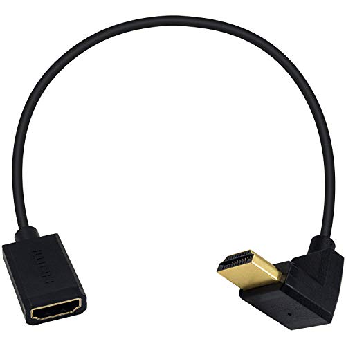 Duttek HDMI Verlängerung kabel, 4K HDMI Kabel, extrem dünn, abgewinkelt, HDMI Stecker auf Buchse, kompatibel mit Nintendo Switch, Xbox One S 360, PS5, Roku TV Stick, Blu Ray Player, etc. 30 cm Duttek HDMI Verlängerung kabel, 4K HDMI Kabel, extrem dünn, abgewinkelt, HDMI Stecker auf Buchse, kompatibel mit Nintendo Switch, Xbox One S 360, PS5, Roku TV Stick, Blu Ray Player, etc. 30 cm von Duttek