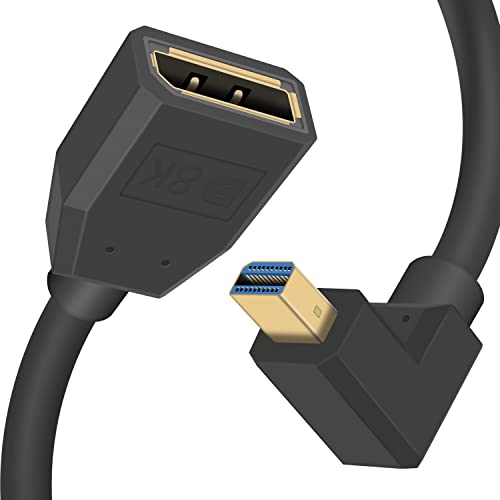 Duttek Mini Displayport auf Displayport Kabel, 8K Mini DisplayPort auf DisplayPort Buchse, Verlängerung 1.4, bidirektionale Übertragung, Displayport auf Mini Displayport Kabel, 0,3 m Duttek Mini Displayport auf Displayport Kabel, 8K Mini DisplayPort auf DisplayPort Buchse, Verlängerung 1.4, bidirektionale Übertragung, Displayport auf Mini Displayport Kabel, 0,3 m von Duttek