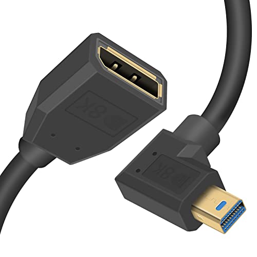 Duttek Mini Displayport auf Displayport Kabel, 8K Mini Displayport rechtwinkliger Stecker auf Displayport Buchse, Verlängerung 1.4 Kabel, bidirektionale Übertragung 0,3 m Duttek Mini Displayport auf Displayport Kabel, 8K Mini Displayport rechtwinkliger Stecker auf Displayport Buchse, Verlängerung 1.4 Kabel, bidirektionale Übertragung 0,3 m von Duttek