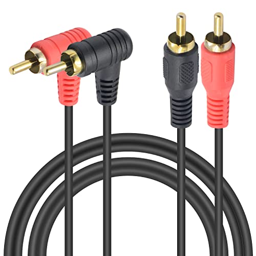 Duttek RCA zu RCA Kabel 1M, 2RCA Stecker auf 2RCA Stecker RCA Audio Stereo Subwoofer Kabel Audio Kabel für Audio, Lautsprecher, Heimkino, Surround Sound, HDTV, TV, Studio, Sound Bar von Duttek