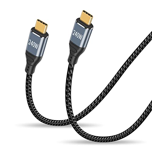 Duttek Typ C zu Typ C fast charging Cable 2M, 240w USB C zu C Kabel, PD3.1 abwärtskompatibel mit 140W 100W Fast Charging für MacBook Pro/Air, iPad Pro/Air, Samsung S23/22/21, Pixel, Switch von Duttek
