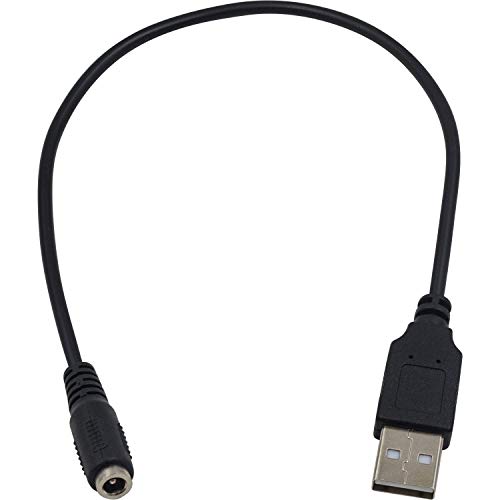 Duttek USB auf DC Kabel, 3,5 x 1,35 mm 5 V Gleichstrom, Ladekabel, Elektronik Steckerstecker, USB 2.0 A Stecker auf DC 3,5 mm x 1,35 mm Buchse, Adapter Konverterkabel (30 cm). von Duttek