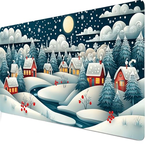Schnee Mauspad, Große Wald Schreibtisch Matte, Mauspad XXL 900x400x3mm, Anime Gaming Tastatur Matte, Rutschfeste Gummibasis, Wasserdichte Beschichtung, Für den Heim- und Spiel Bürogebrauch. Model8304 Schnee Mauspad, Große Wald Schreibtisch Matte, Mauspad XXL 900x400x3mm, Anime Gaming Tastatur Matte, Rutschfeste Gummibasis, Wasserdichte Beschichtung, Für den Heim- und Spiel Bürogebrauch. Model8304 von Duuanxin