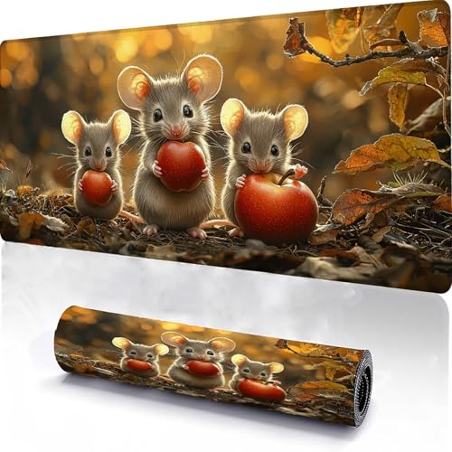 XL 600x400x3mm Mauspad, Maus Gaming Mauspad mit Genähten Kanten, Verlängertes Großes Mouspad Schreibtischauflage, wasserdichte Beschichtung, rutschfeste Gummibasis, Große Spieltischmatte Tier P-5 XL 600x400x3mm Mauspad, Maus Gaming Mauspad mit Genähten Kanten, Verlängertes Großes Mouspad Schreibtischauflage, wasserdichte Beschichtung, rutschfeste Gummibasis, Große Spieltischmatte Tier P-5 von Duuanxin