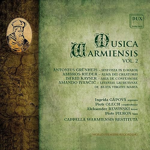 Musica Warmiensis Vol. 2 (Weltersteinspielung) von Dux (Note 1 Musikvertrieb)