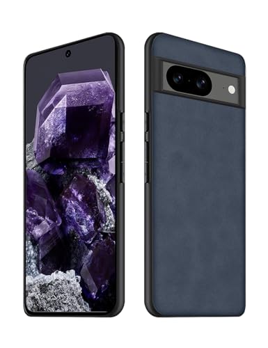 Duxsmei für Google Pixel 8 Hülle, Weiches TPU Premium Kunstleder Ultra Leichtes Leder Hülle, Schock und Kratzfestes Cover für Google Pixel 8 (Blau) von Duxsmei