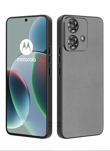 Duxsmei für Motorola Moto Edge 40 Neo Hülle, Hülle aus TPU und Wildleder PU Leder, Anti-Vibration Anti-Rutsch Ultraleicht Luxus Hülle für Motorola edge40 neo 6,55 Zoll (Grau) von Duxsmei