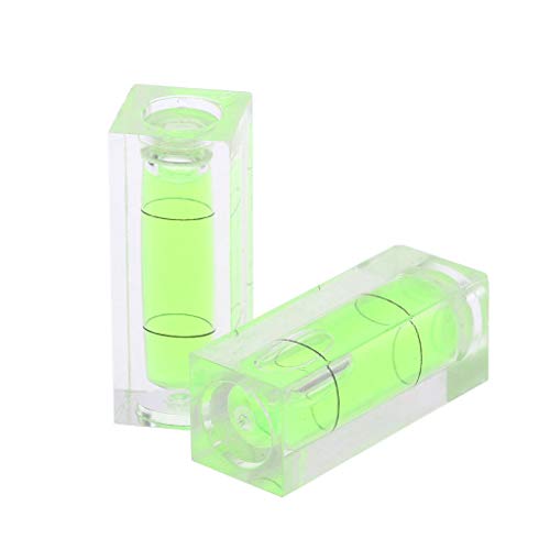 2 x Plattenspieler-Nivellierer für LP Record Spirit Bubble Degree Tonarme grün klar flüssige Player Leveler von Duyeuau