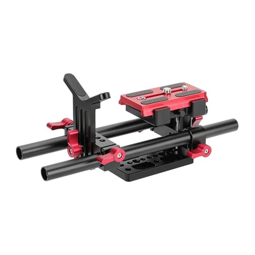 DSLR-Schulterhalterung, Schnellwechselplatte, Objektivstativ, 1/4 3/8 Gewinde für DSLR-Kamerakäfig DSLR-Schulterhalterung, Schnellwechselplatte, Objektivstativ, 1/4 3/8 Gewinde für DSLR-Kamerakäfig von Duyeuau
