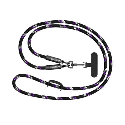Duyeuau 240 W Schnellladekabel, 2-in-1, Schlüsselband, Typ-C-Kabel, Hals, Handgelenk, Handybänder, Ladekabel von Duyeuau