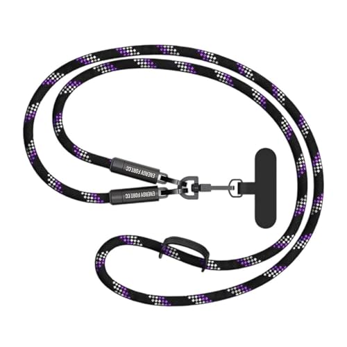 Duyeuau 240 W Schnellladekabel, 2-in-1, Schlüsselband, Typ-C-Kabel, Hals, Handgelenk, Handybänder, Ladekabel von Duyeuau