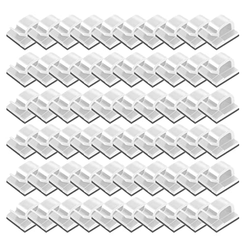 Duyeuau 60 Stück Outdoor-Licht-Clips, verbesserte selbstklebende Außenlicht-Clips, Lichthalter-Clips für Garten, Weihnachtslichterkette Duyeuau 60 Stück Outdoor-Licht-Clips, verbesserte selbstklebende Außenlicht-Clips, Lichthalter-Clips für Garten, Weihnachtslichterkette von Duyeuau