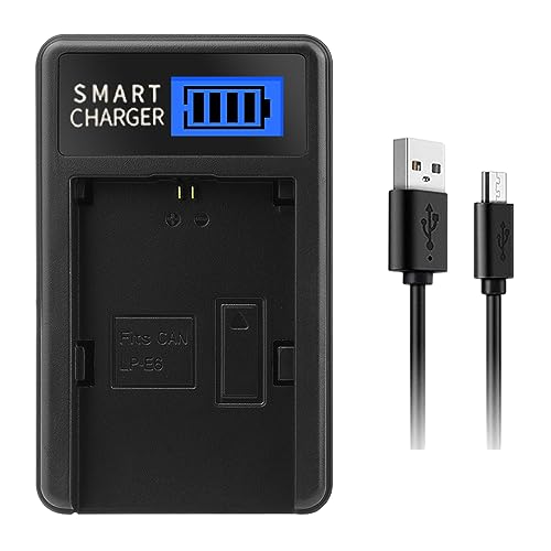 Duyeuau Rapid LP-E6 LCD-USB-Akku für 5D Mark II 5D Mark III Kamera, bleiben Sie mit Strom versorgt für Reisen von Duyeuau