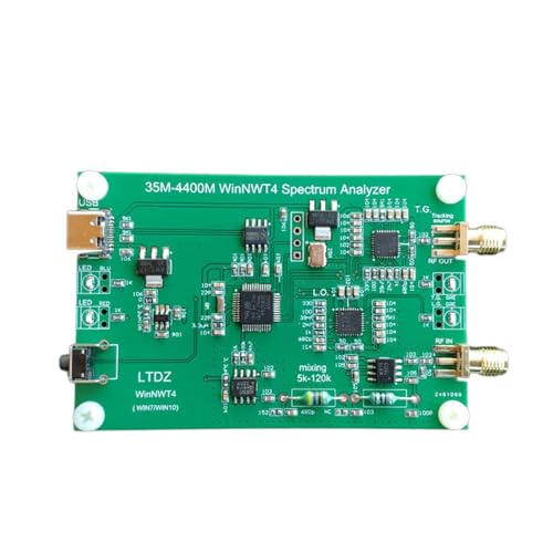 Duyeuau USB-betriebener Spektrumanalysator, 35 MHz, 4400 MHz, tragbare Spektrumanalysatoren, einfach zu transportieren, für Radio-Enthusiasten und Ingenieure von Duyeuau