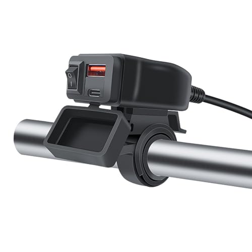 Motorrad-USB-Aufladung, 6,8 A, Doppelanschlüsse, staubdicht, USB-Aufladung, Schnellladung, Voltmeter und Designs für Telefon von Duyeuau