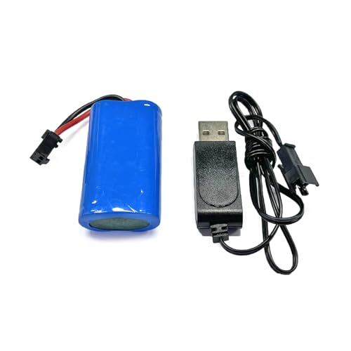 Wiederaufladbarer Akku mit USB-Ladekabel, 7,4 V, 500 mAh, R/C, tolles Kugellager-Ersatzteil für 1/10-Automodell Wiederaufladbarer Akku mit USB-Ladekabel, 7,4 V, 500 mAh, R/C, tolles Kugellager-Ersatzteil für 1/10-Automodell von Duyeuau